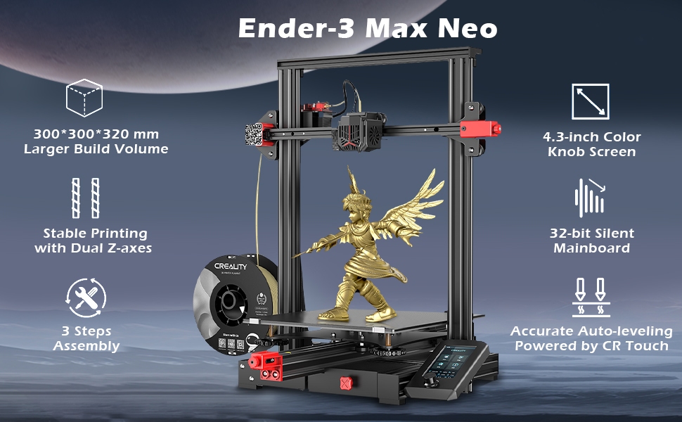 Ender 3 Max Neo Impresora 3D Filamento Creality